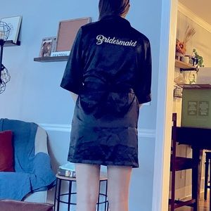 Black Bridesmaid Robe